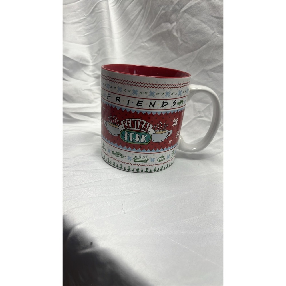 Friends TV Show Central Perk Holiday Fair Isle Ceramic Coffee Mug‎ Cup